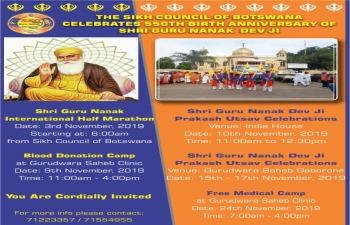Prakash Utsav Celebrations during 550th Birth Anniversary of Guru Nanak Dev ji
